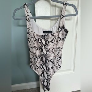Whitefox snakeskin bodysuit